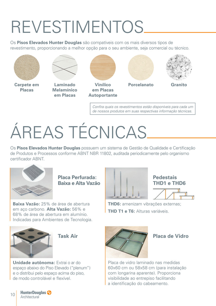 Tipos de abertura e opções de sistema